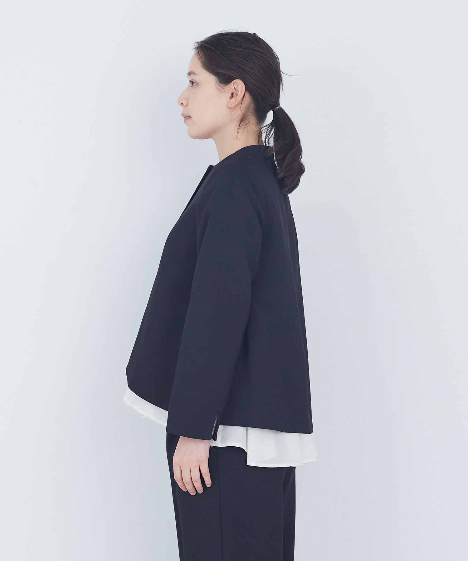 【ADIEU TRISTESSE】リーフカットジャケット 詳細画像 ブラック系その他 13