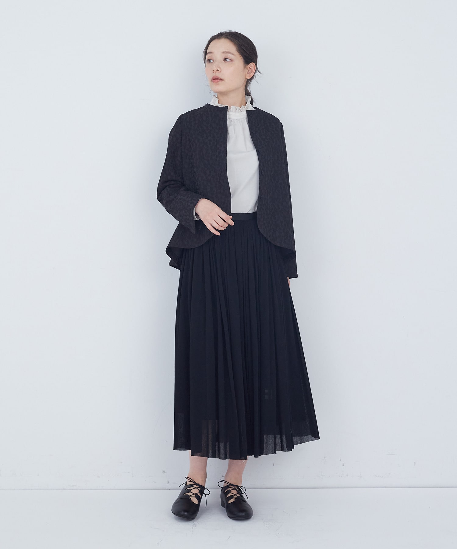 【ADIEU TRISTESSE】リーフカットジャケット 詳細画像 ブラック系その他 15