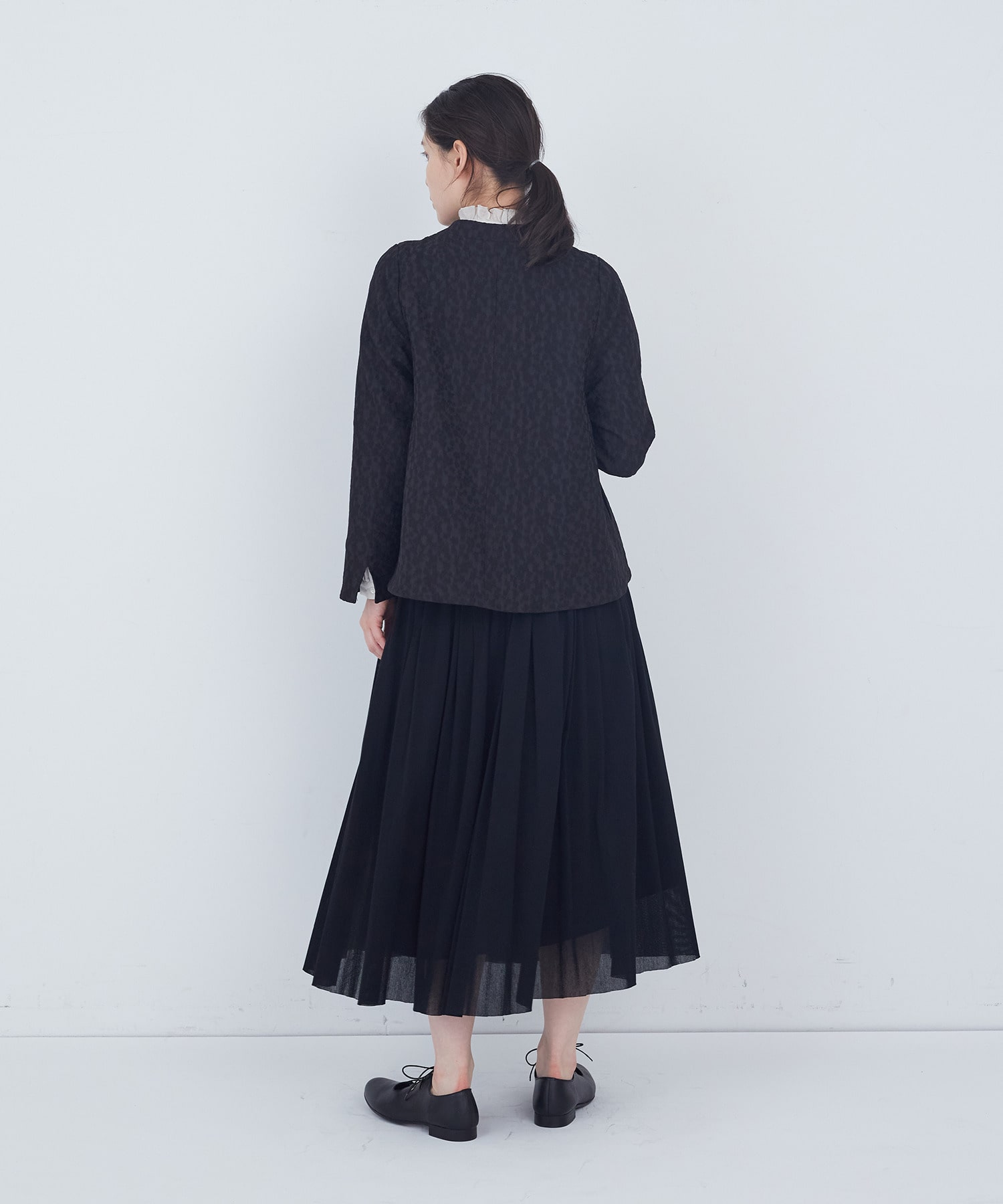 【ADIEU TRISTESSE】リーフカットジャケット 詳細画像 ブラック系その他 17