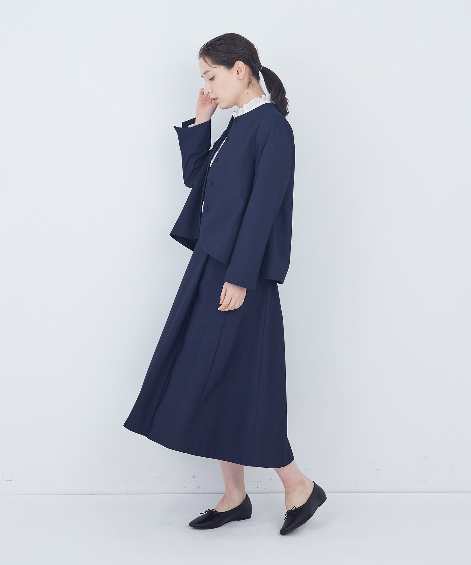 【ADIEU TRISTESSE】リーフカットジャケット 詳細画像 ブラック系その他 2