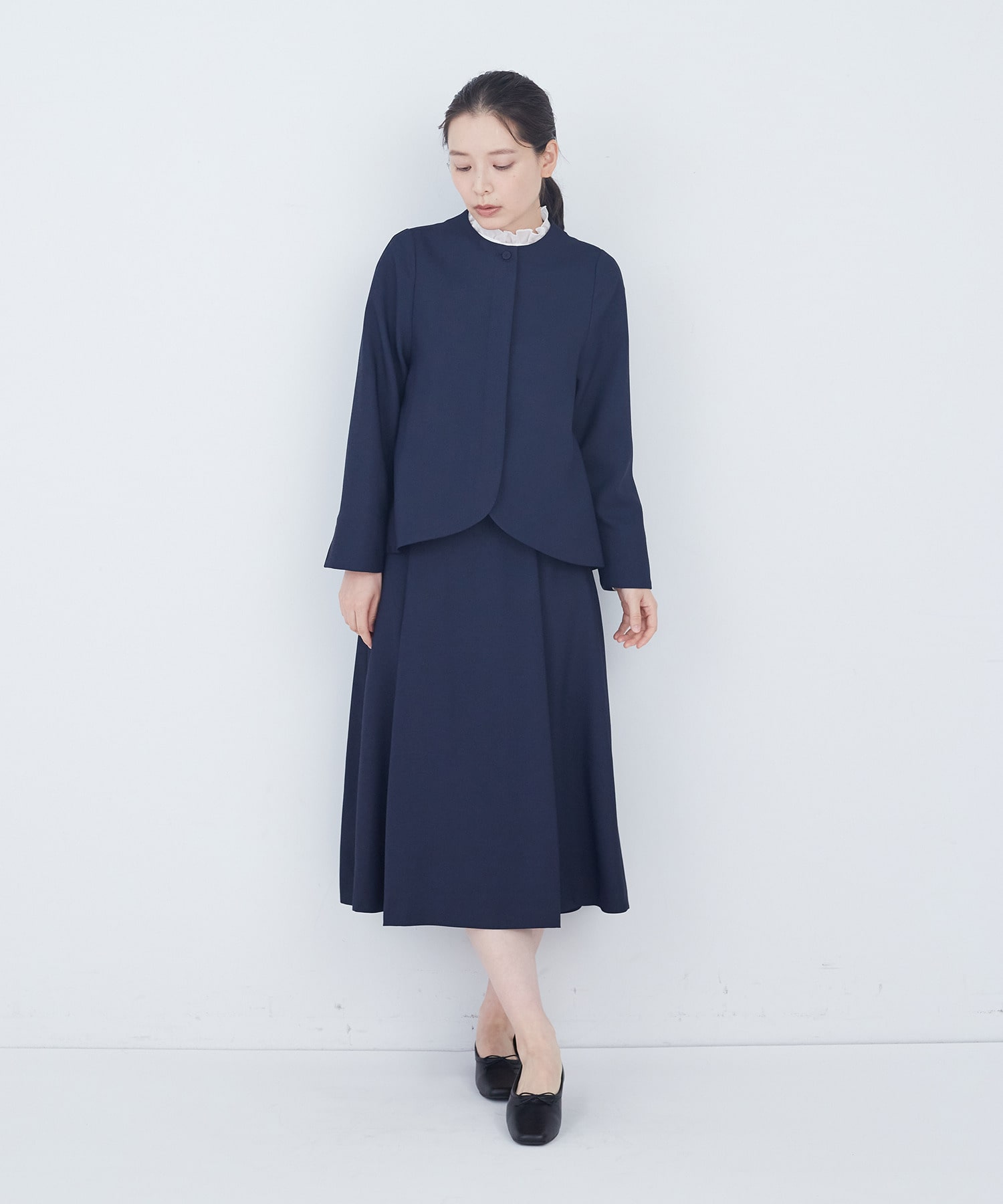 【ADIEU TRISTESSE】リーフカットジャケット 詳細画像 ブラック系その他 4