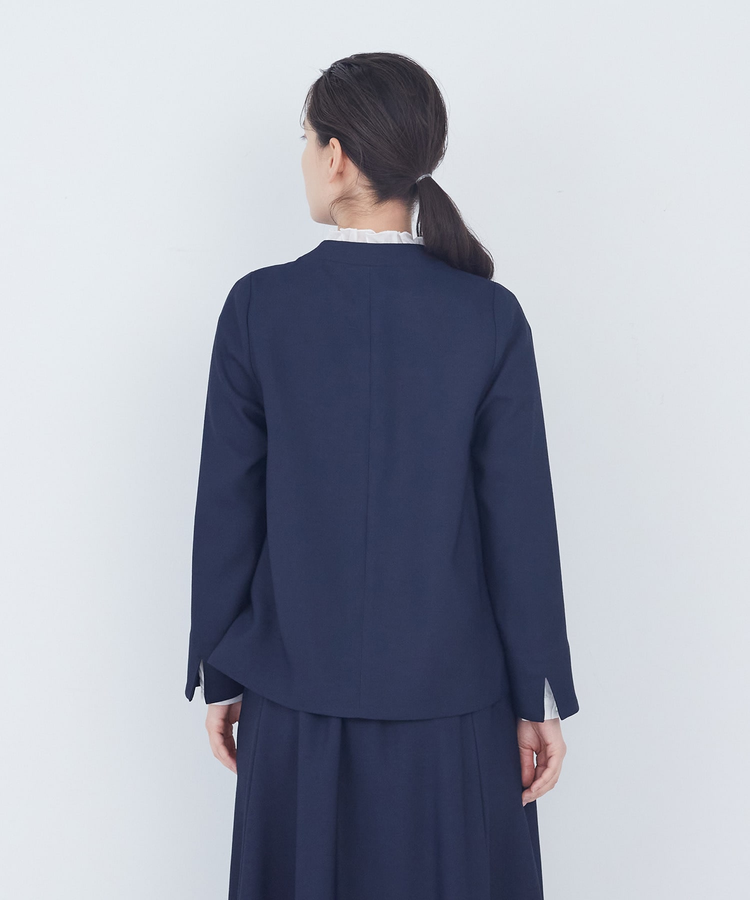 【ADIEU TRISTESSE】リーフカットジャケット 詳細画像 ブラック系その他 7