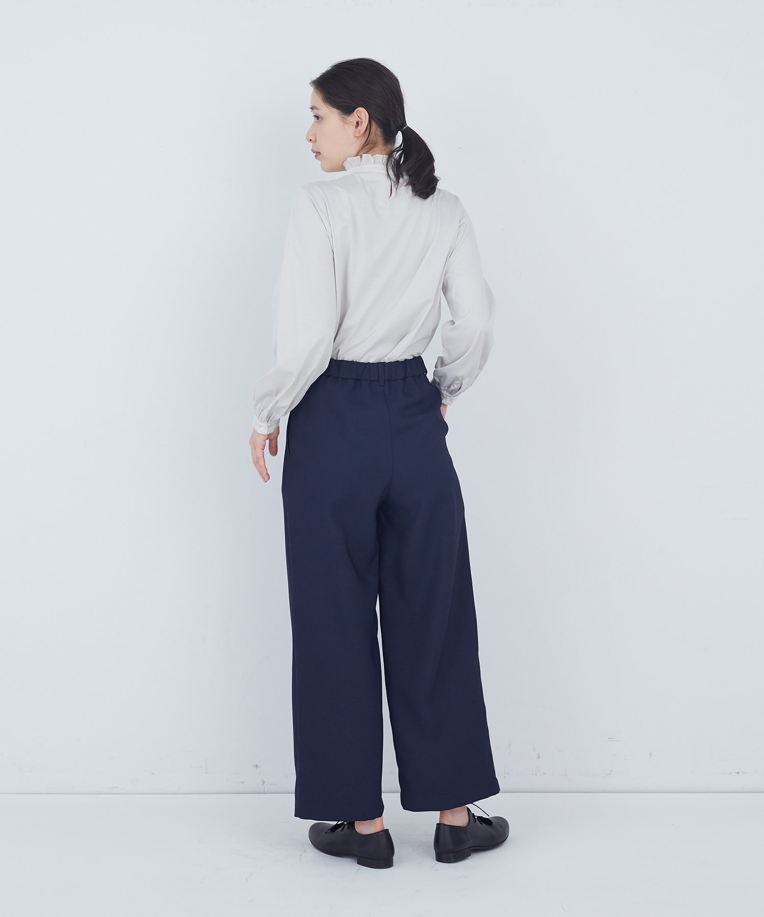 【ADIEU TRISTESSE】タックストレートパンツ 詳細画像 ネイビー 11