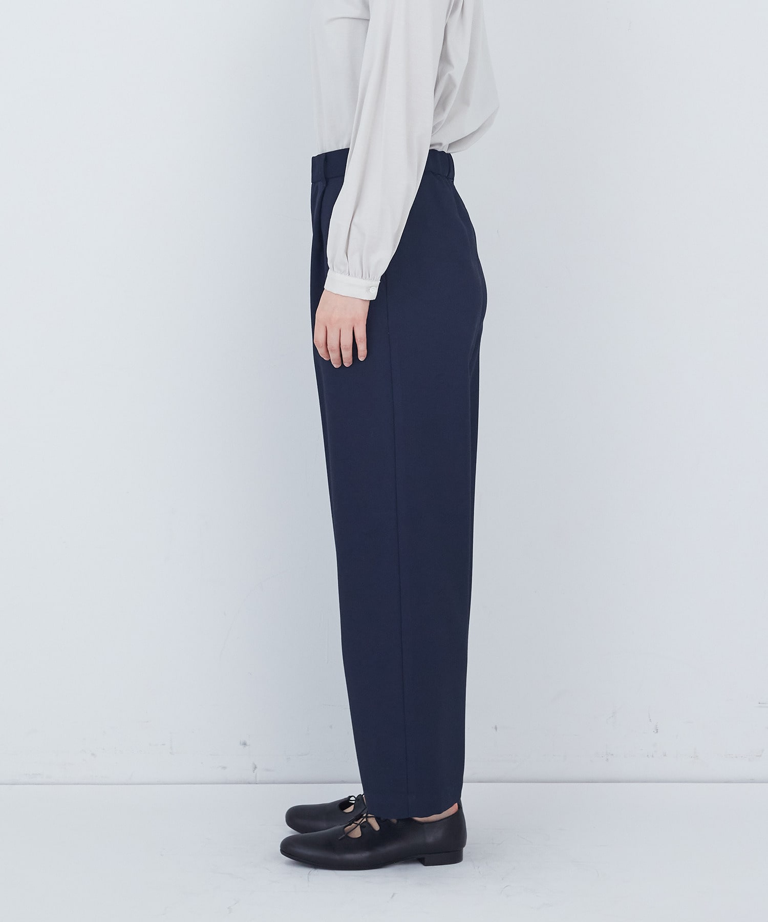 【ADIEU TRISTESSE】タックストレートパンツ 詳細画像 ネイビー 15