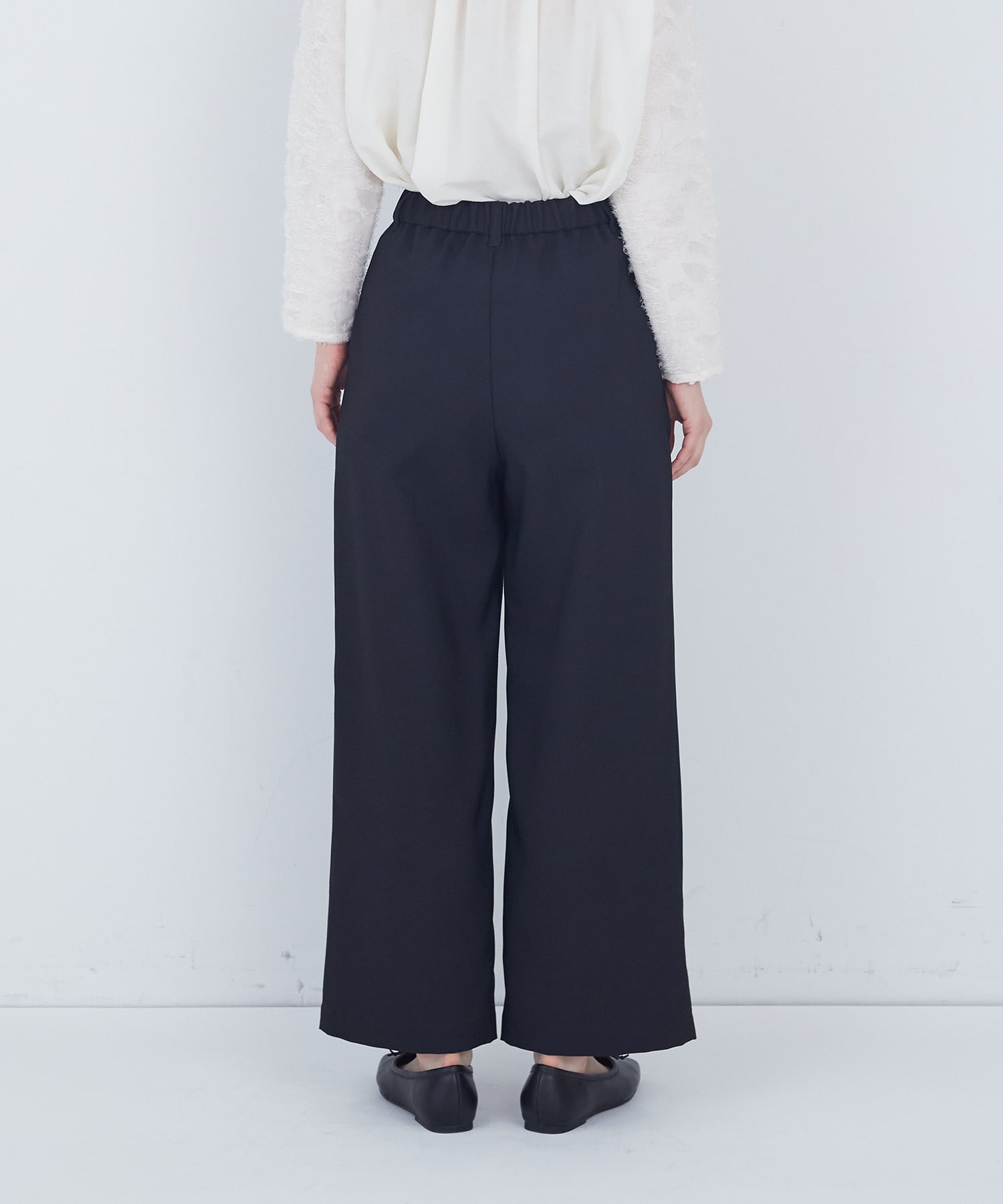 【ADIEU TRISTESSE】タックストレートパンツ 詳細画像 ネイビー 8