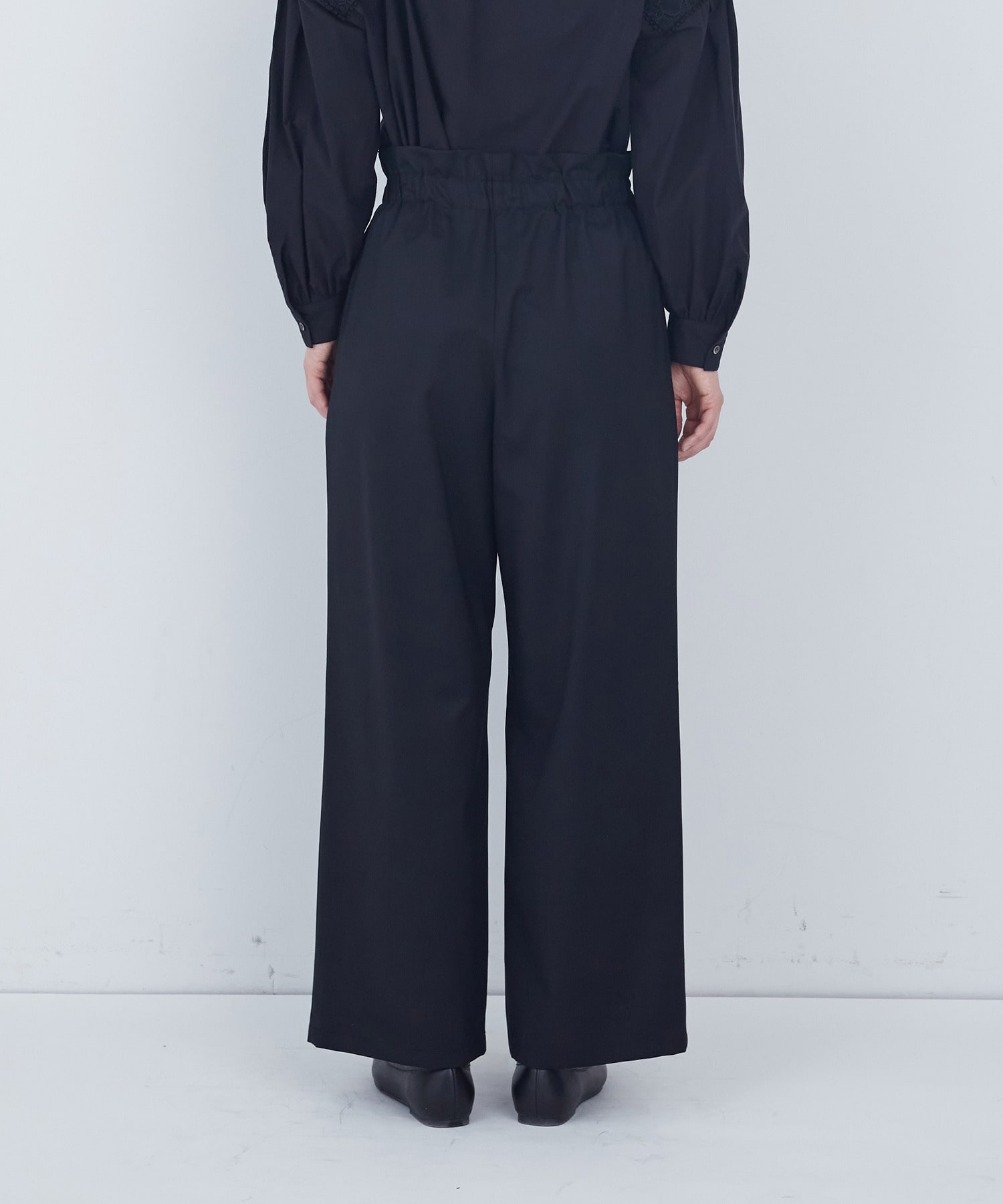 【ADIEU TRISTESSE】きれいめイージーパンツ 詳細画像 ブラック 6