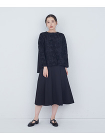 【ADIEU TRISTESSE】タックフレアースカート 詳細画像 ブラック 1