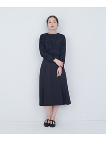 【ADIEU TRISTESSE】タックフレアースカート 詳細画像 ブラック 2