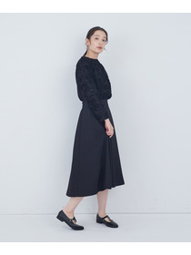 【ADIEU TRISTESSE】タックフレアースカート 詳細画像 ブラック 3