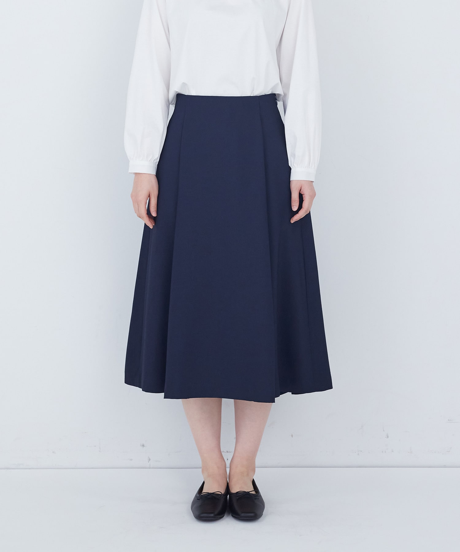 【ADIEU TRISTESSE】タックフレアースカート 詳細画像 ブラック 13