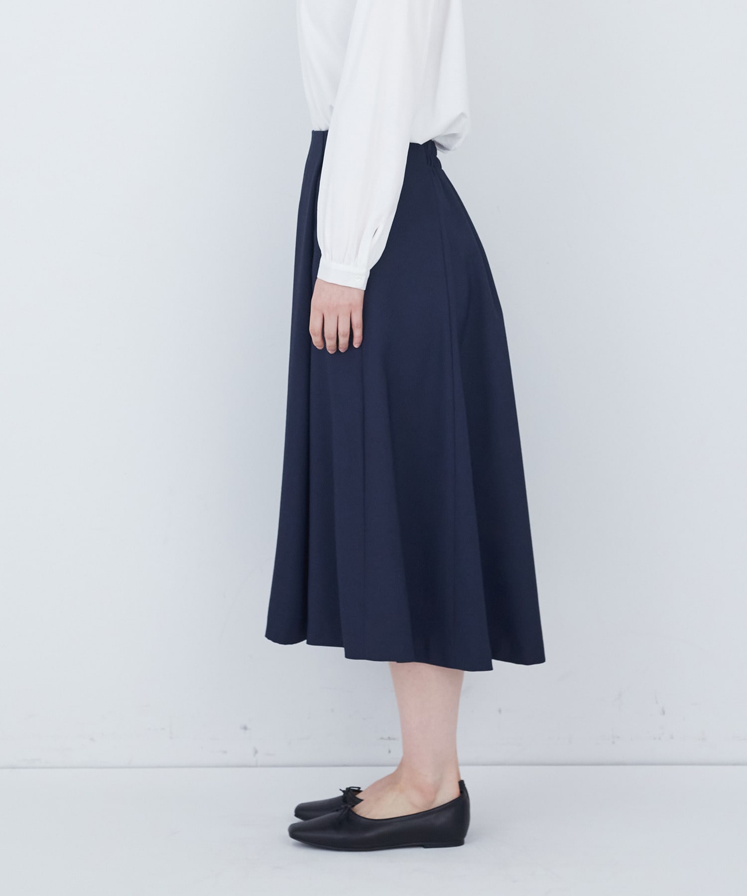 【ADIEU TRISTESSE】タックフレアースカート 詳細画像 ブラック 14