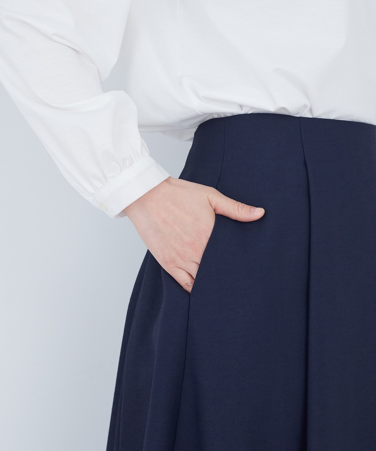 【ADIEU TRISTESSE】タックフレアースカート 詳細画像 ブラック 18