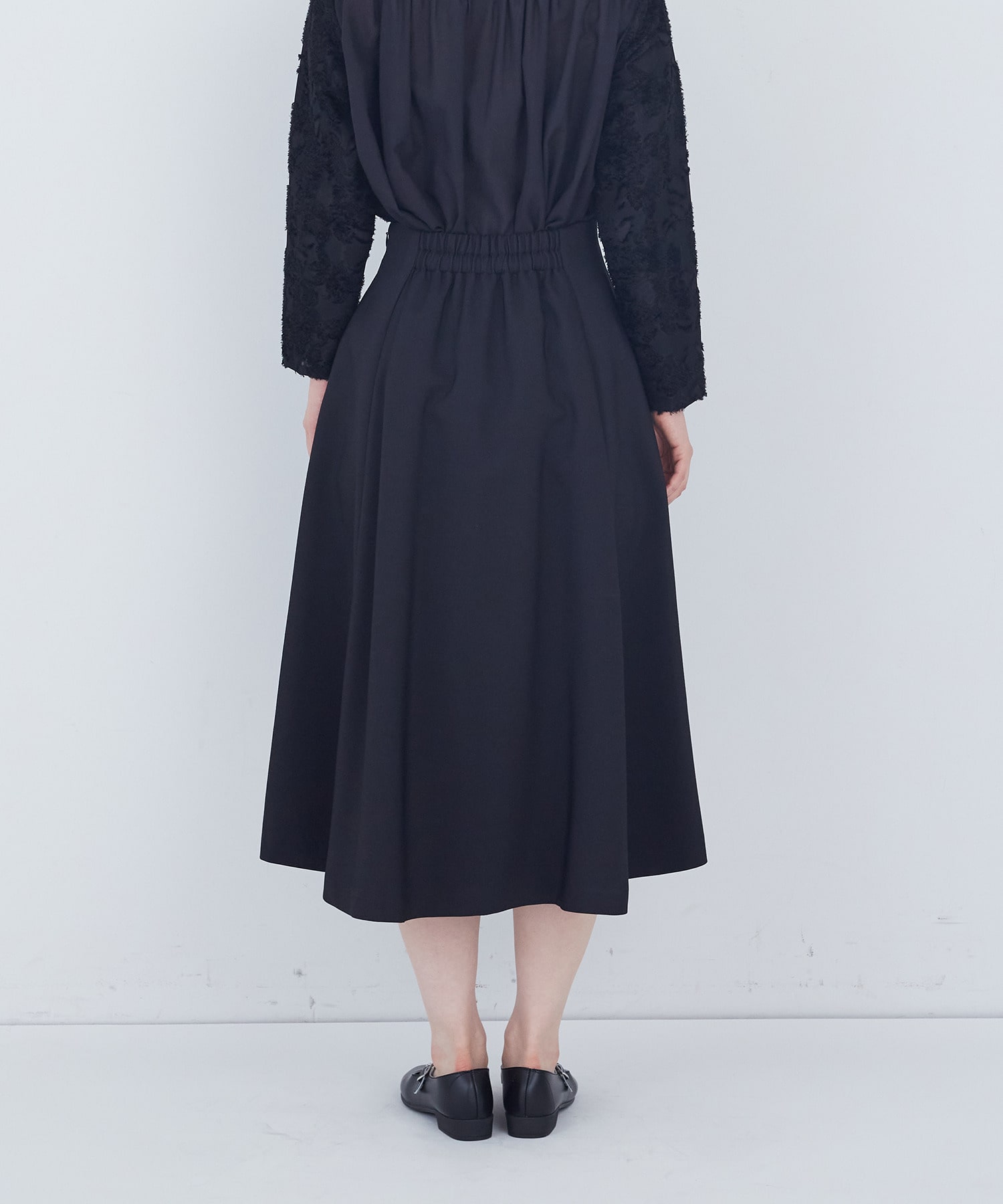【ADIEU TRISTESSE】タックフレアースカート 詳細画像 ブラック 7