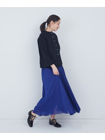 【ADIEU TRISTESSE】【2way】COTTON FORTホールガーメントニットカーディガン 詳細画像 ブラック 11