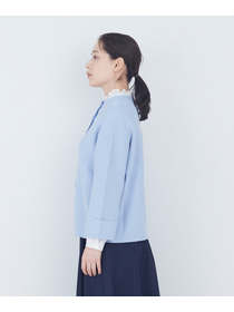 【ADIEU TRISTESSE】【2way】COTTON FORTホールガーメントニットカーディガン 詳細画像 ブラック 8