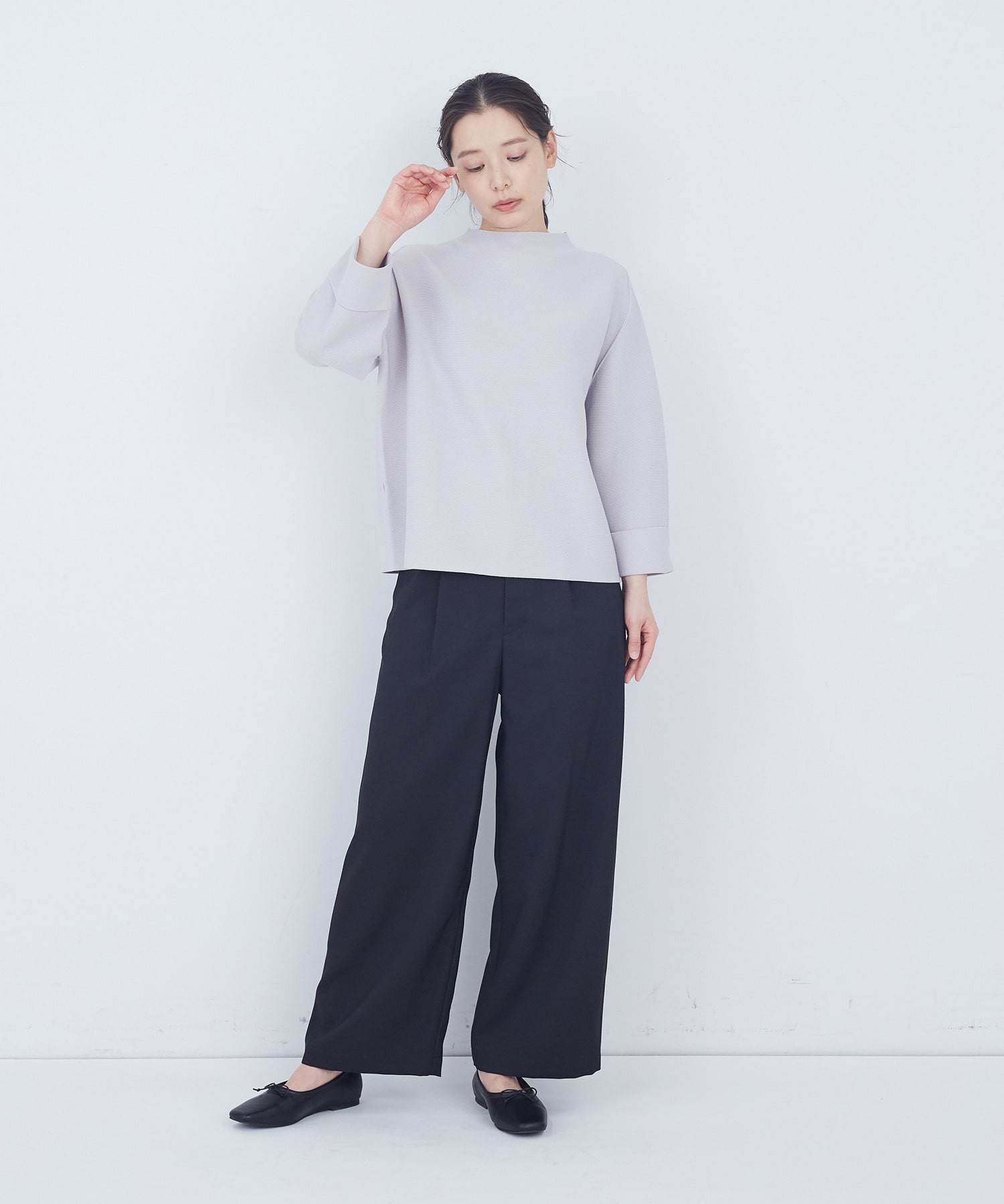 【ADIEU TRISTESSE】【2way】COTTON FORTホールガーメントニットカーディガン 詳細画像 ブラック 21