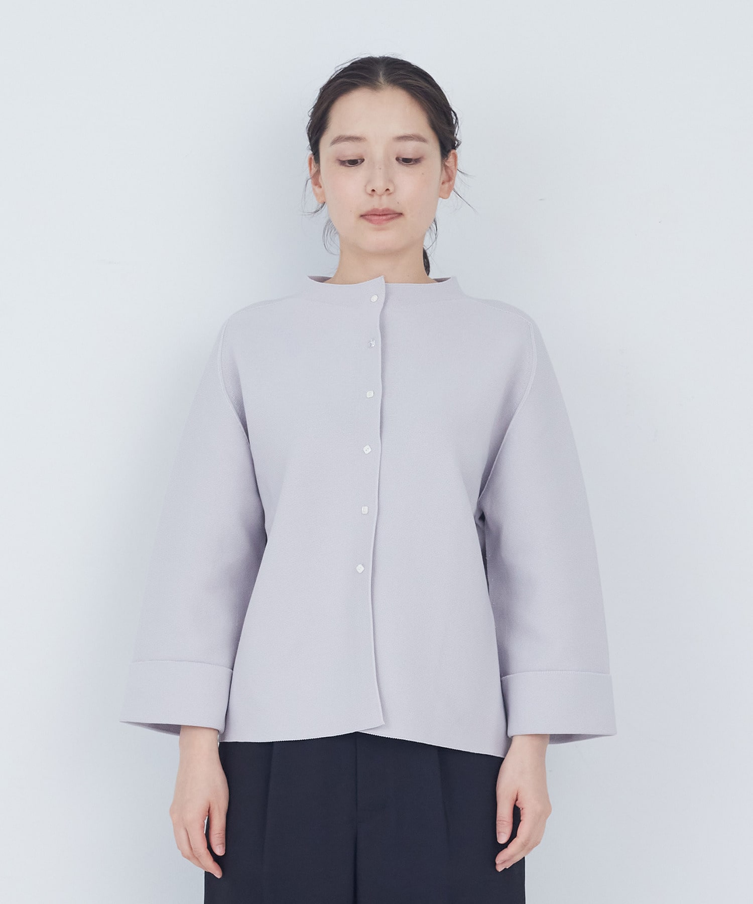 【ADIEU TRISTESSE】【2way】COTTON FORTホールガーメントニットカーディガン 詳細画像 ブラック 23