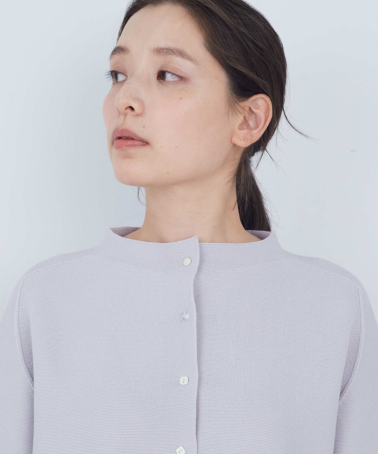 【ADIEU TRISTESSE】【2way】COTTON FORTホールガーメントニットカーディガン 詳細画像 ブラック 26