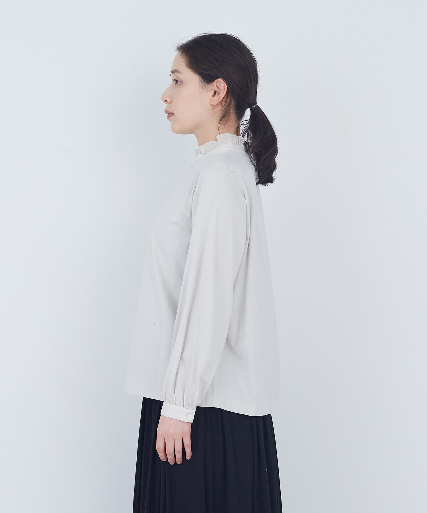 【ADIEU TRISTESSE】フリルカラーブラウス 詳細画像 オフホワイト 11