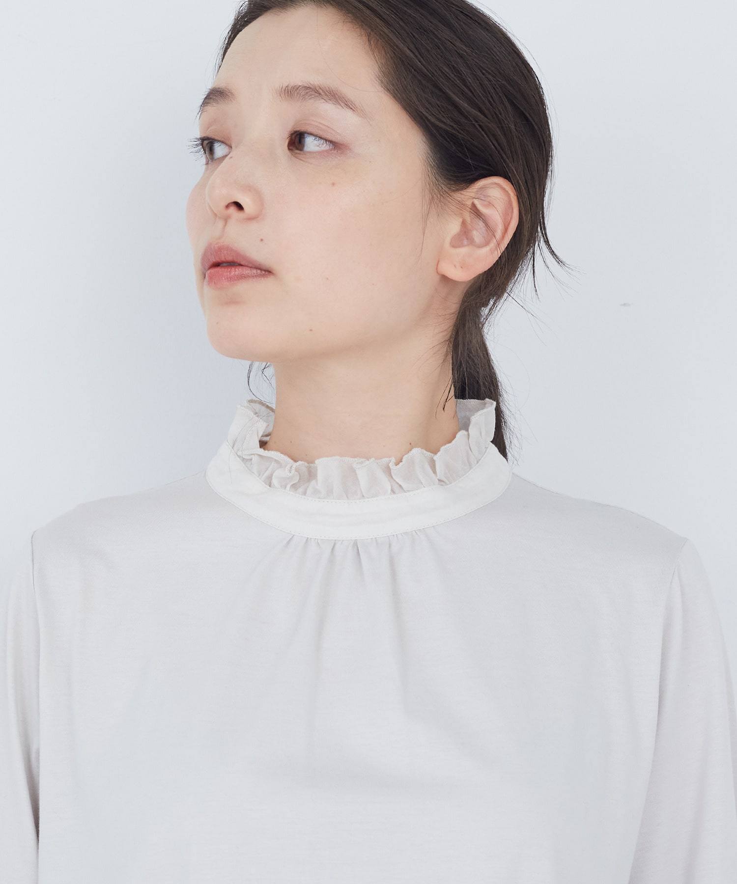 【ADIEU TRISTESSE】フリルカラーブラウス 詳細画像 オフホワイト 13