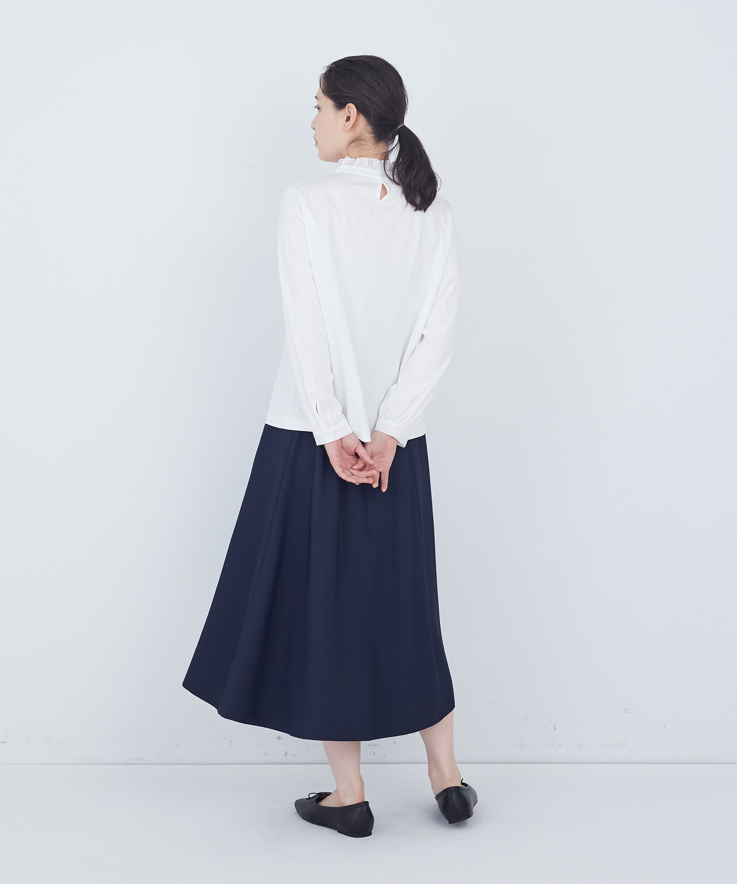 【ADIEU TRISTESSE】フリルカラーブラウス 詳細画像 オフホワイト 3