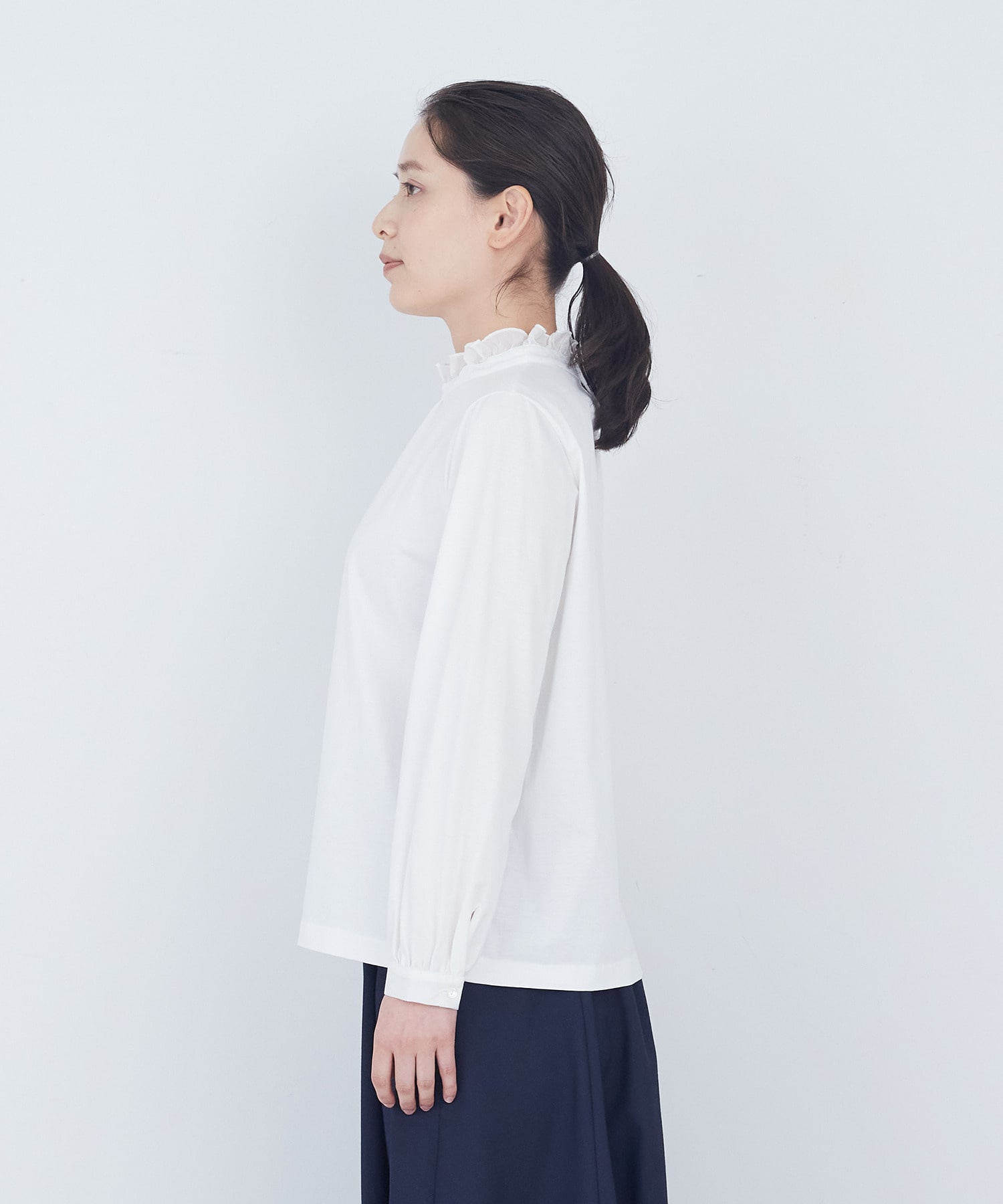 【ADIEU TRISTESSE】フリルカラーブラウス 詳細画像 オフホワイト 5