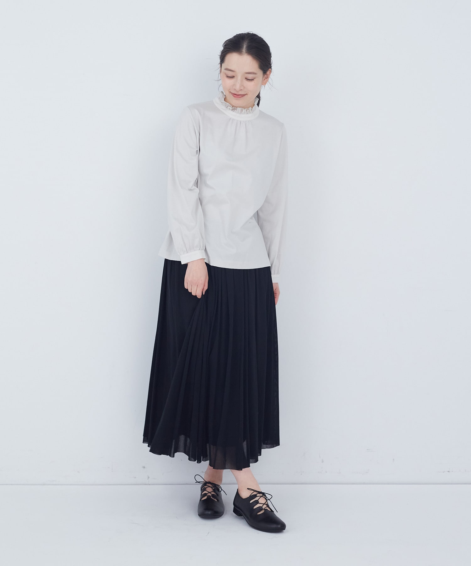 【ADIEU TRISTESSE】フリルカラーブラウス 詳細画像 オフホワイト 7