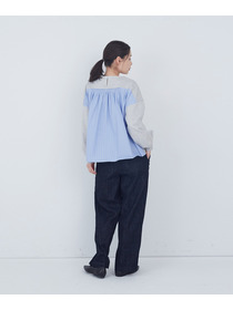 【ADIEU TRISTESSE】裏毛&times;布帛コンビプルオーバー 詳細画像 ブラック 17