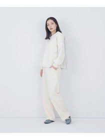 【ADIEU TRISTESSE】裏毛&times;布帛コンビプルオーバー 詳細画像 ブラック 2