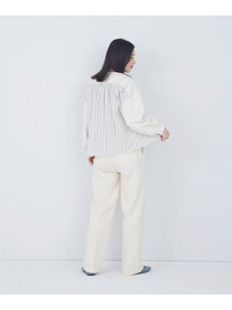 【ADIEU TRISTESSE】裏毛&times;布帛コンビプルオーバー 詳細画像 ブラック 3