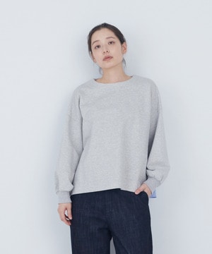 【ADIEU TRISTESSE】裏毛&times;布帛コンビプルオーバー 詳細画像 トップグレー 1