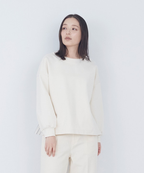 【ADIEU TRISTESSE】裏毛×布帛コンビプルオーバー