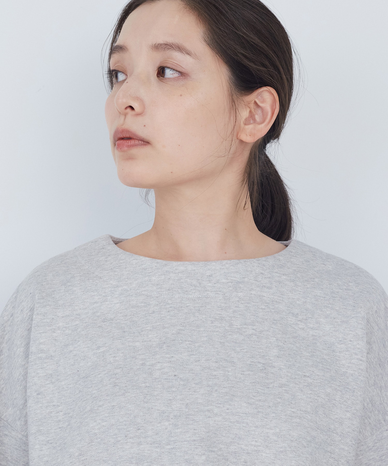 【ADIEU TRISTESSE】裏毛&times;布帛コンビプルオーバー 詳細画像 ブラック 21