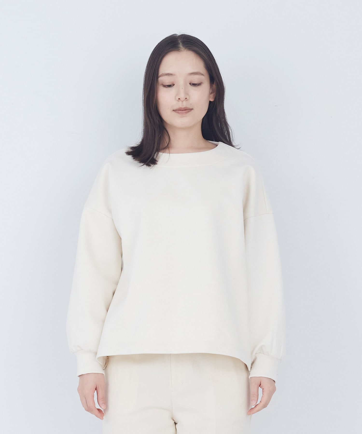 【ADIEU TRISTESSE】裏毛&times;布帛コンビプルオーバー 詳細画像 ブラック 6