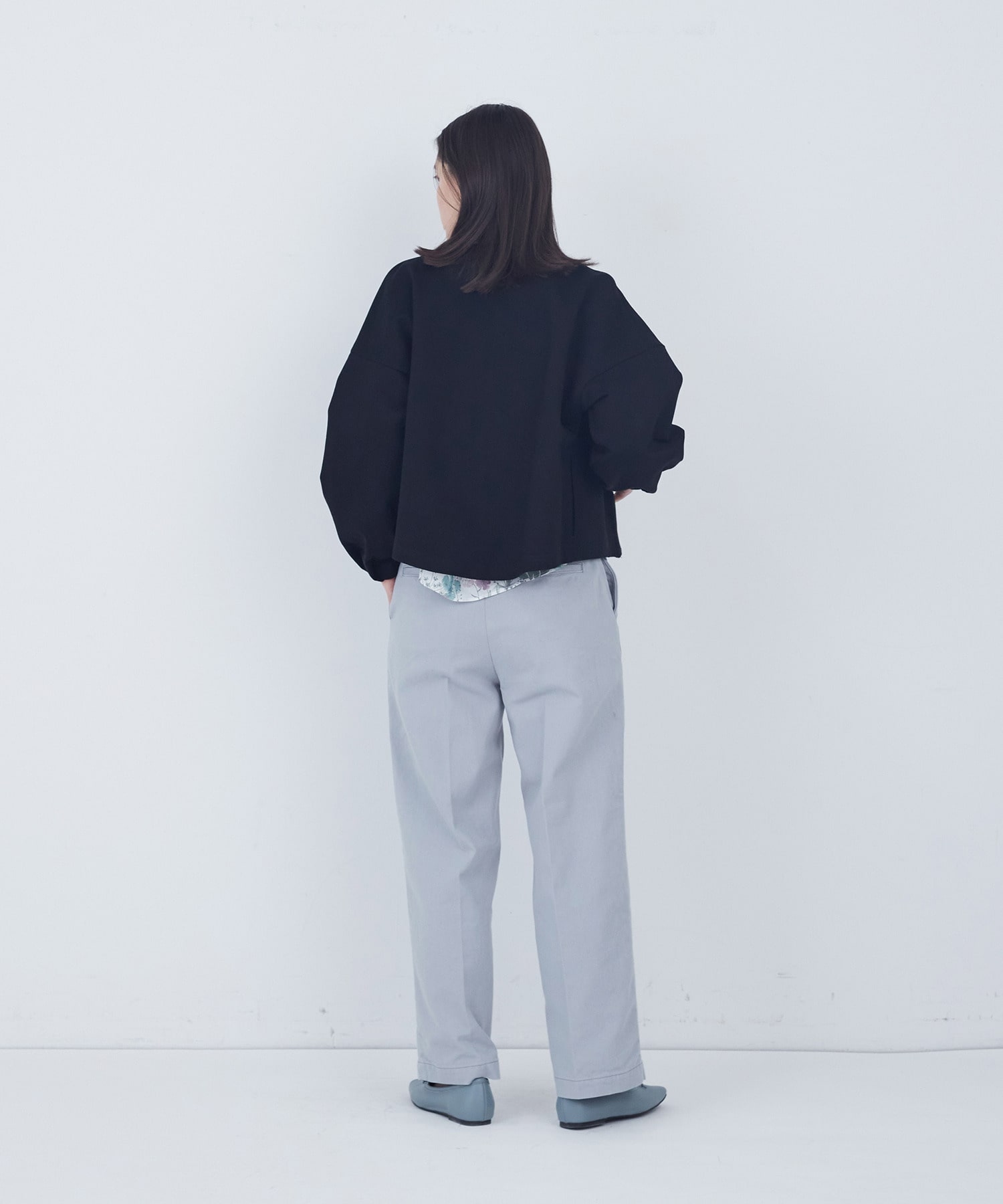 【ADIEU TRISTESSE】裏毛ダブルジップブルゾン 詳細画像 ブラック 10