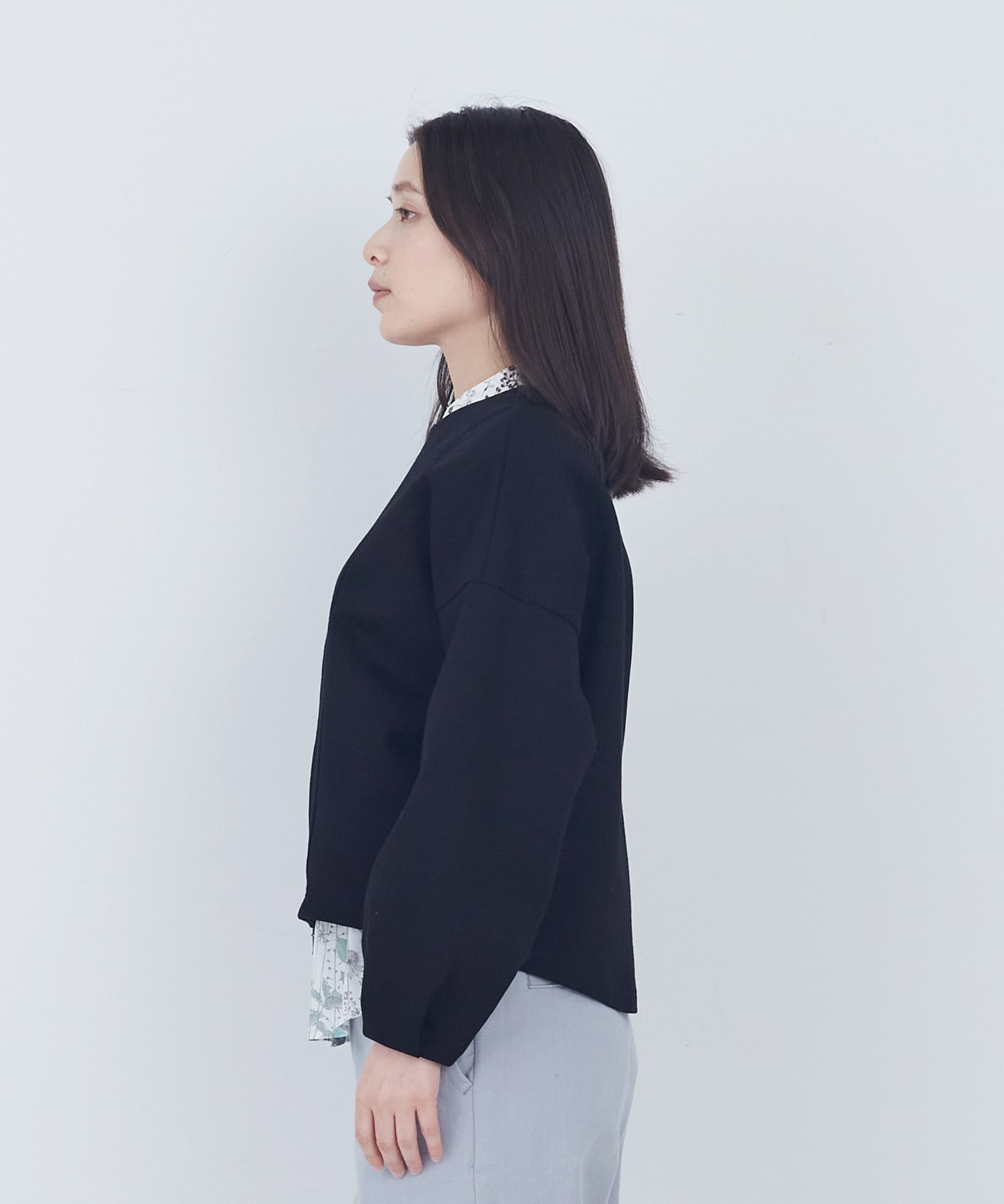 【ADIEU TRISTESSE】裏毛ダブルジップブルゾン 詳細画像 ブラック 13