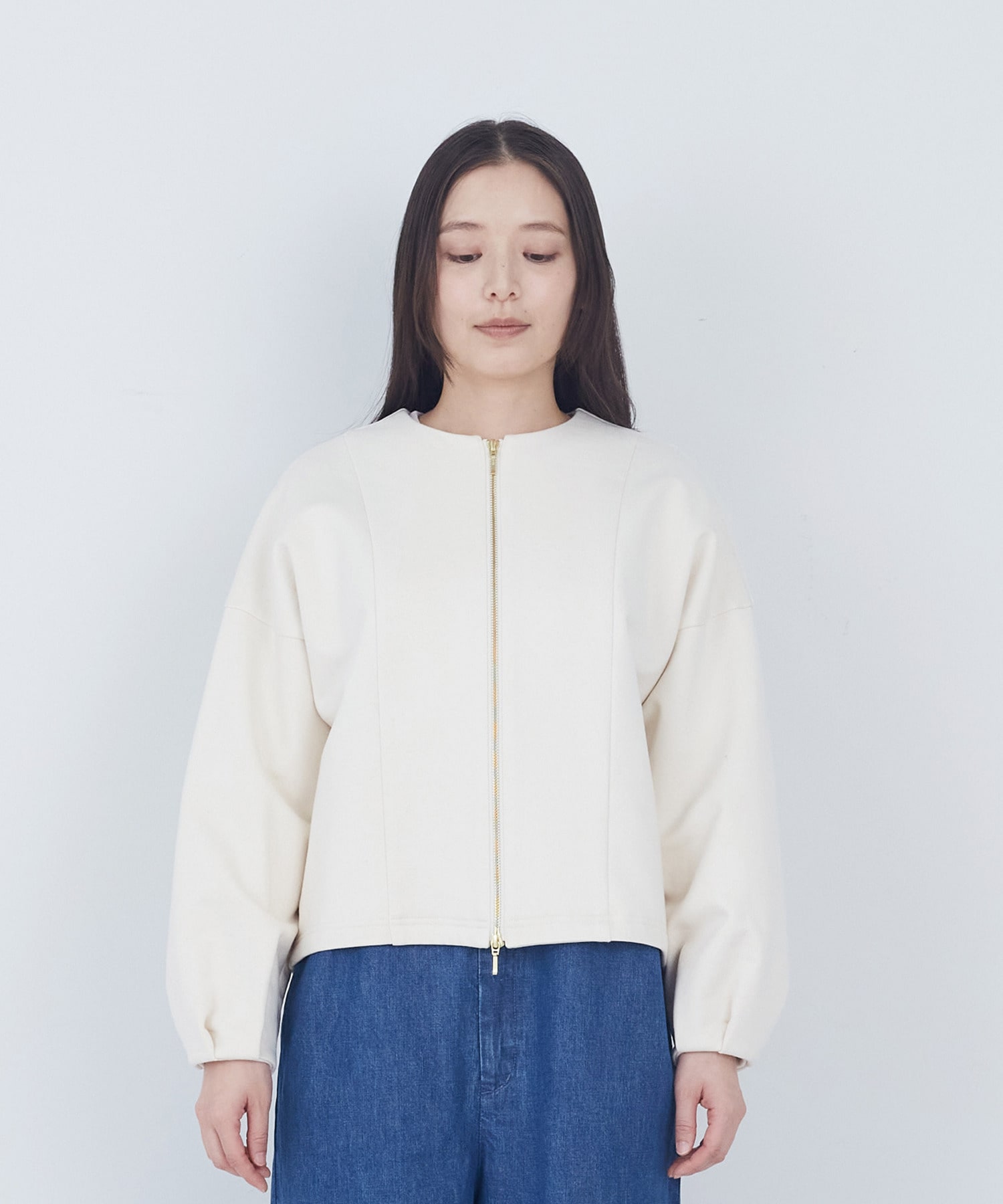 【ADIEU TRISTESSE】裏毛ダブルジップブルゾン 詳細画像 ブラック 20