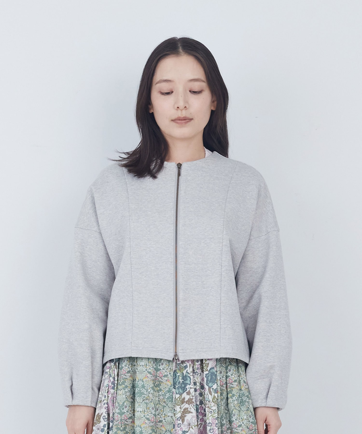 【ADIEU TRISTESSE】裏毛ダブルジップブルゾン 詳細画像 ブラック 5