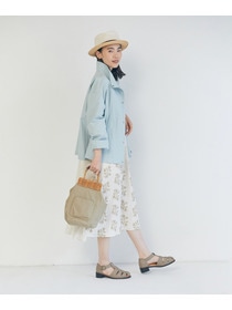 【LOISIR】オリジナル柄刺繍ワンピース 詳細画像 ブラック系その他 5