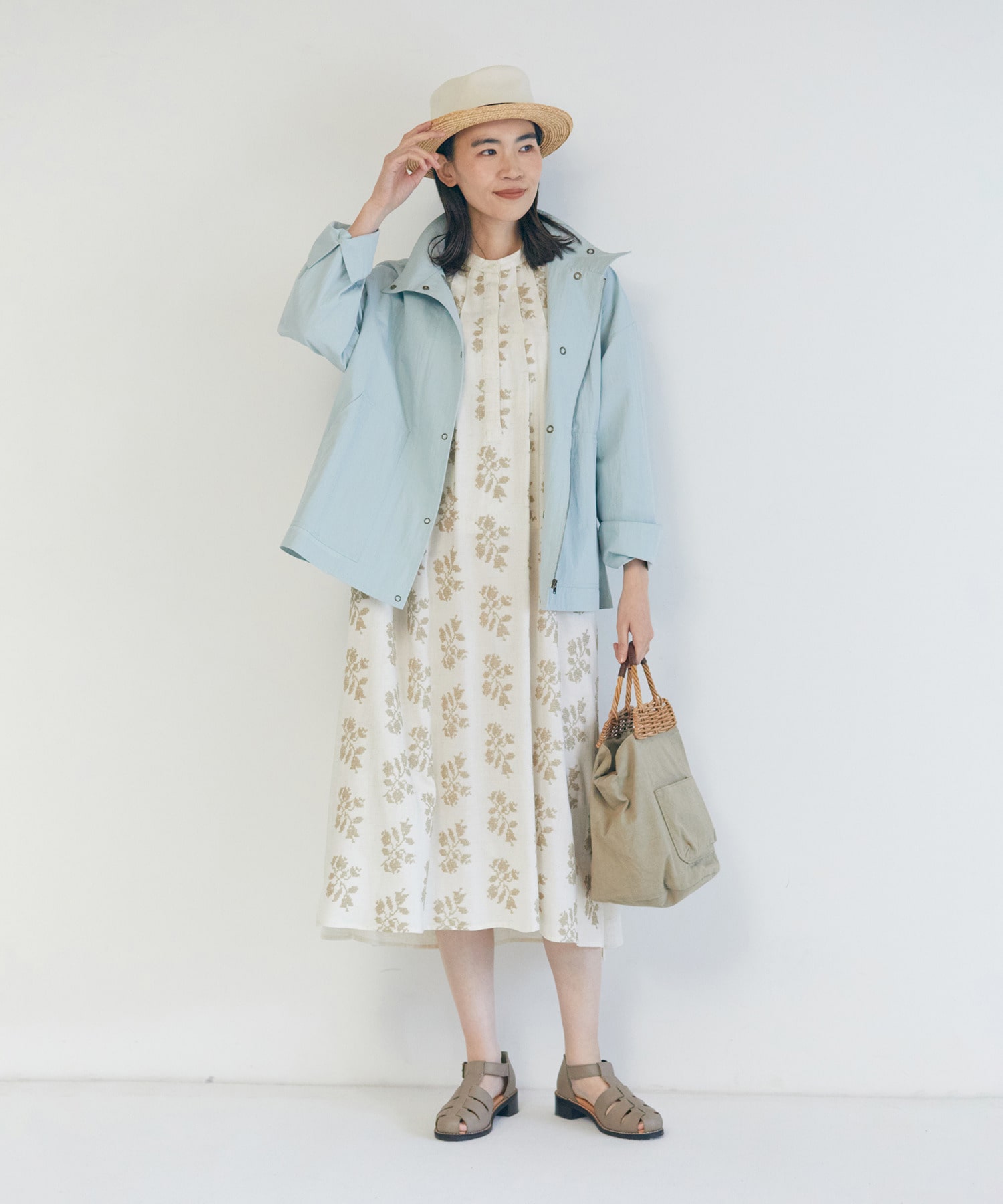 【LOISIR】オリジナル柄刺繍ワンピース 詳細画像 ブラック系その他 4