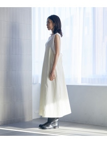 【LOISIR】【MTサイズ有り】コットンツイルエプロンワンピース 詳細画像 カーキ 10