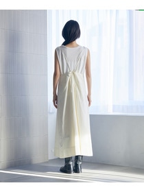 【LOISIR】【MTサイズ有り】コットンツイルエプロンワンピース 詳細画像 カーキ 11