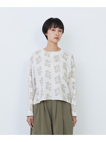 【LOISIR】オリジナル柄刺繍ボクシーブラウス 詳細画像 ブラック系その他 10