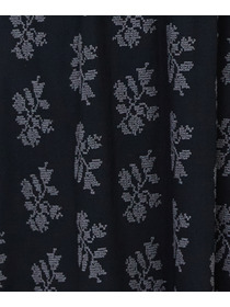 【LOISIR】オリジナル柄刺繍ボクシーブラウス 詳細画像 ブラック系その他 16