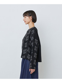 【LOISIR】オリジナル柄刺繍ボクシーブラウス 詳細画像 ブラック系その他 8