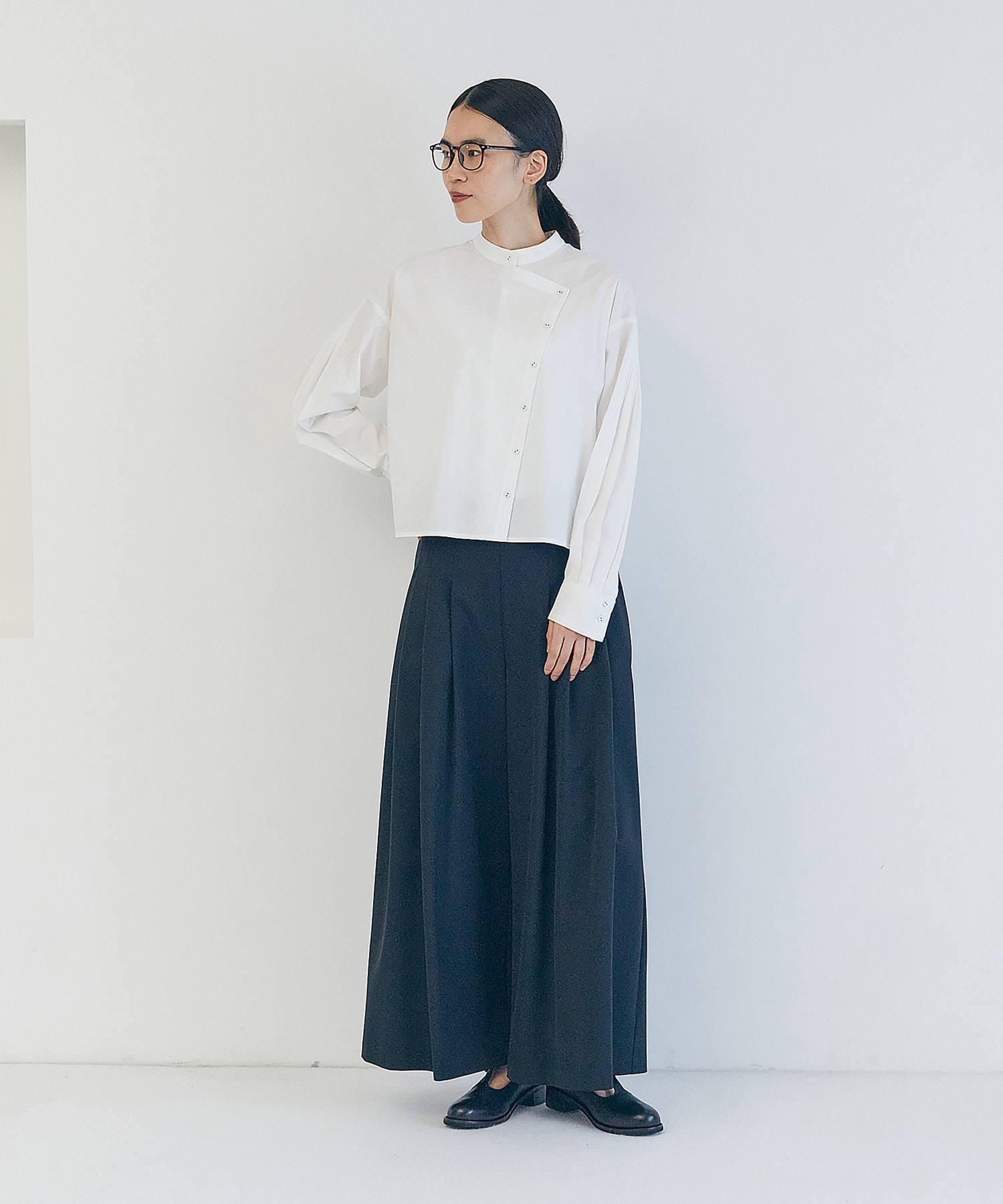 【LOISIR】ワークディテールショートシャツ 詳細画像 オフホワイト 2