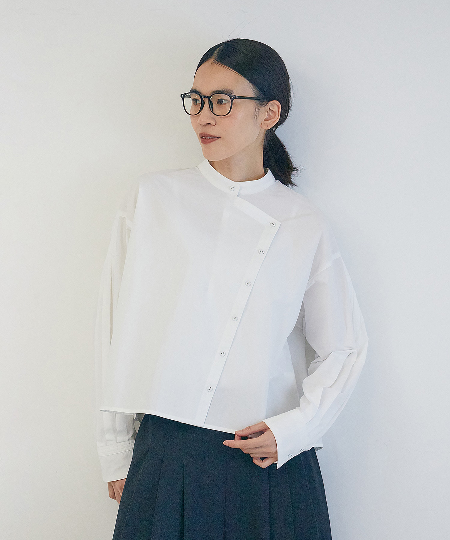 【LOISIR】ワークディテールショートシャツ 詳細画像 オフホワイト 4