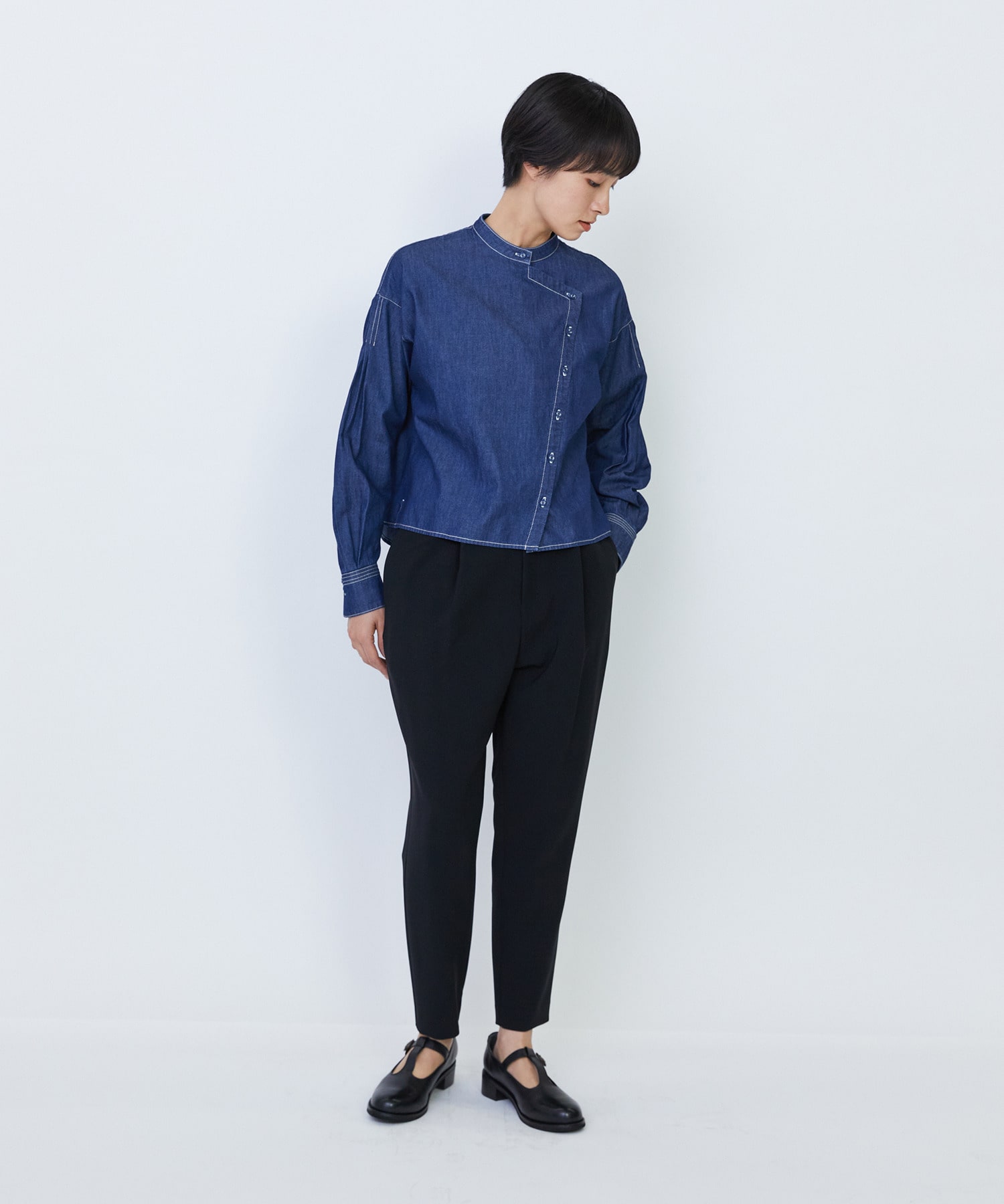 【LOISIR】ワークディテールショートシャツ 詳細画像 オフホワイト 5