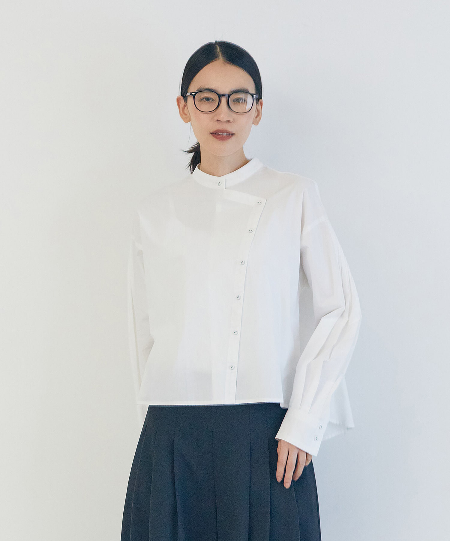 【LOISIR】ワークディテールショートシャツ 詳細画像 オフホワイト 1