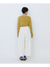 【LOISIR】コットンツイルボトルシルエットパンツ 詳細画像 キナリ 4